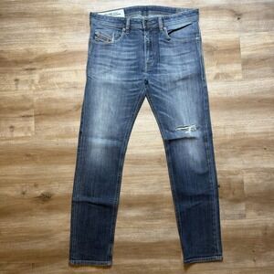 Diesel Thommer-X Jeans Men 32x30 Blue Slim Fit Stretch Italian Design Fade 009EP